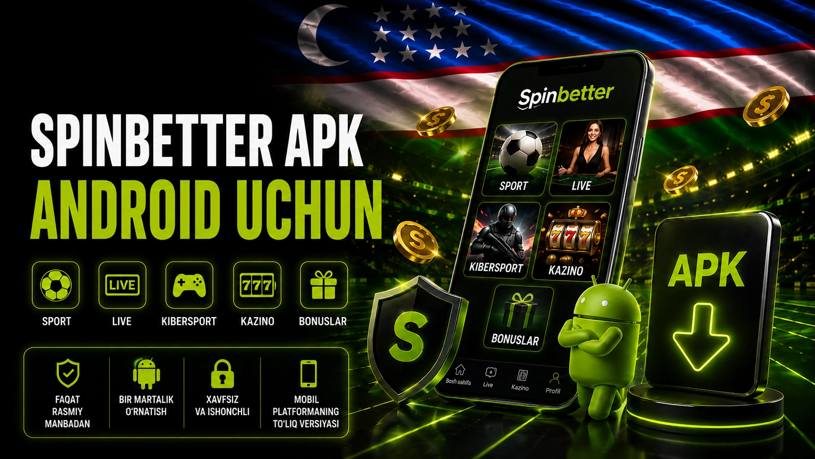 SpinBetter apk casino uz